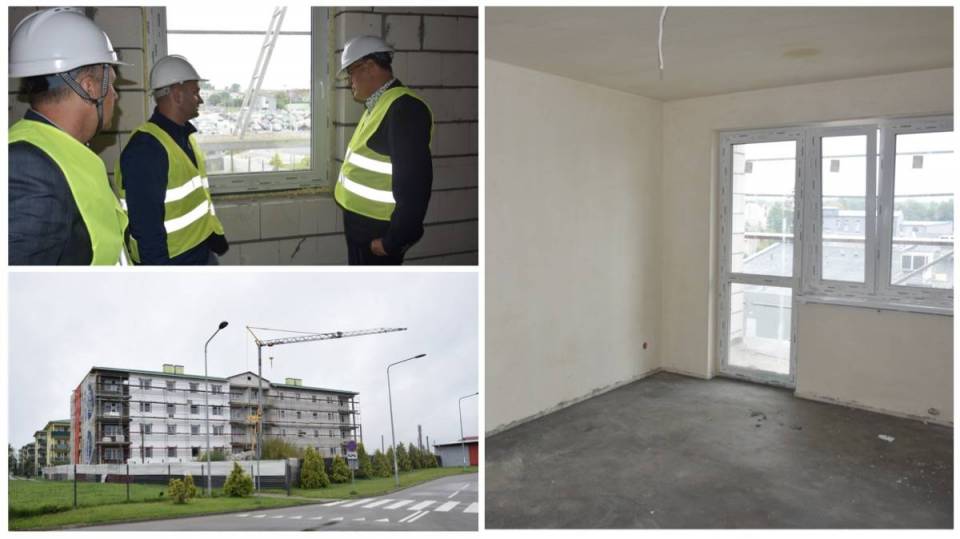 Radomsko: Na jakim etapie jest budowa bloku TBS przy Sadowej? Prezydent Ferenc wizytował na budowie
