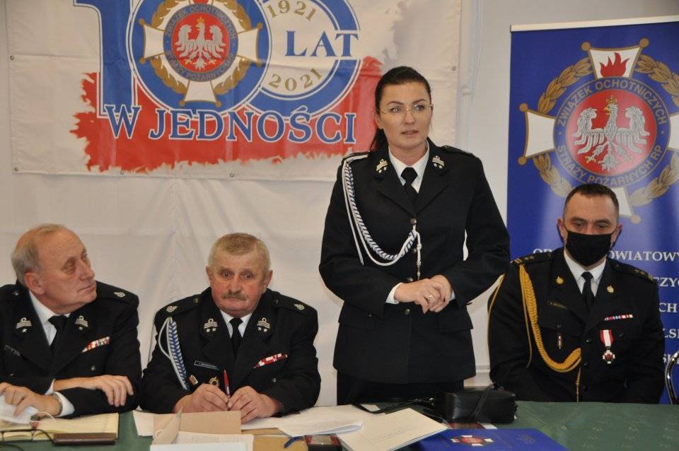 Podziękowania za służbę i nowe władze Powiatowego Związku OSP z regionu Radomska
