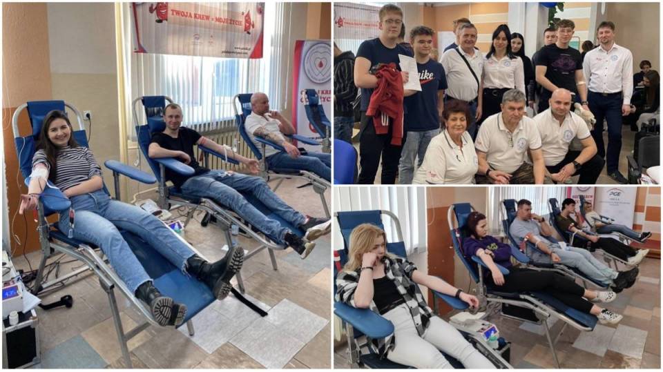 Piękna akcja kopalnianego HDK i piękny wynik! Dawcy z Bełchatowa nie żałowali krwi dla Ani i Maksa [Foto]