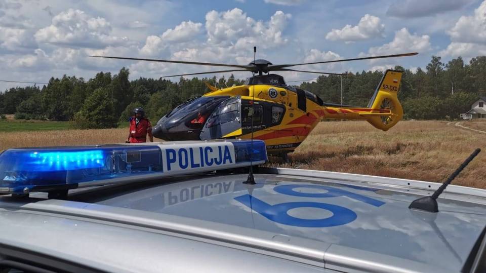 6-latek zawisł na płocie. W ciężkim stanie LPRem został przetransportowany do szpitala