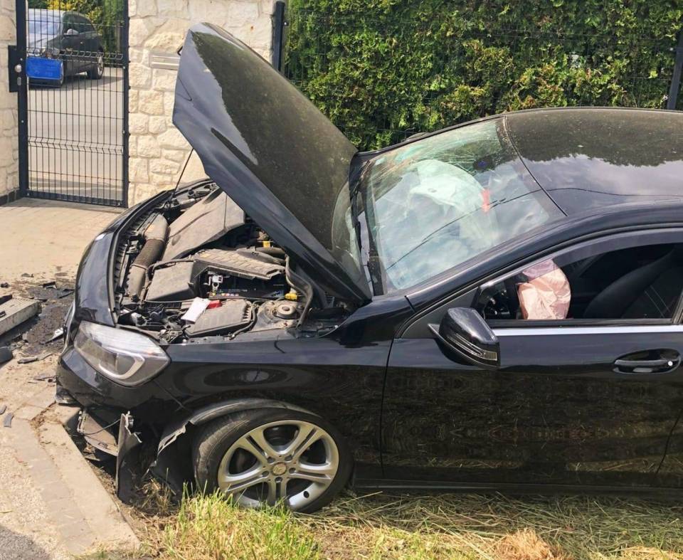 Nadmierna prędkość powodem kolizji Piłsudskiego [Foto]