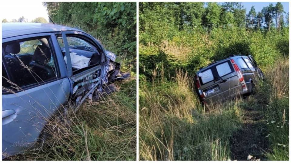 27-latek zjechał na przeciwległy pas ruchu i doprowadził do zderzenia z busem. Jedna osoba w szpitalu