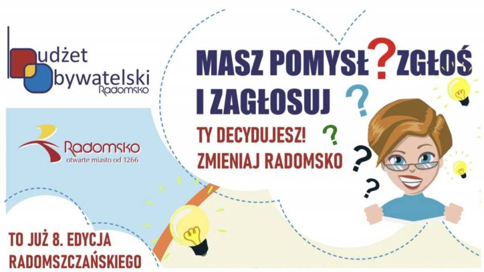 Radomsko: Milion złotych dla mieszkańców. Urzędnicy czekają na wnioski do 8. edycji Budżetu Obywatelskiego